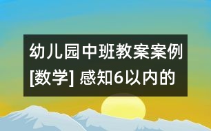 幼兒園中班教案案例[數(shù)學(xué)] 感知6以內(nèi)的數(shù)量