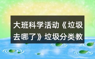 大班科學(xué)活動(dòng)《垃圾去哪了》垃圾分類教案