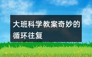 大班科學教案奇妙的循環(huán)往復