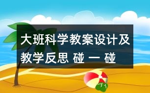 大班科學(xué)教案設(shè)計(jì)及教學(xué)反思 碰 一 碰