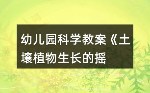 幼兒園科學教案《土壤——植物生長的搖籃》教學設計反思