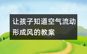 讓孩子知道空氣流動形成風(fēng)的教案