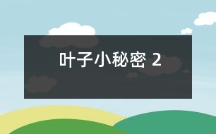 葉子小秘密 2