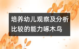 培養(yǎng)幼兒觀察及分析比較的能力：啄木鳥(niǎo)