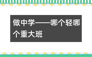 做中學(xué)――哪個(gè)輕、哪個(gè)重（大班）