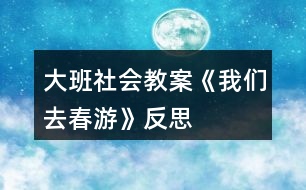 大班社會教案《我們去春游》反思