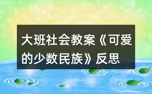 大班社會教案《可愛的少數(shù)民族》反思