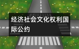 經濟、社會、文化權利國際公約