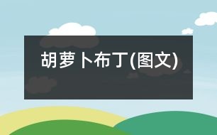 胡蘿卜布丁(圖文)