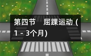 第四節(jié)　屈踝運(yùn)動(dòng) (1－3個(gè)月)