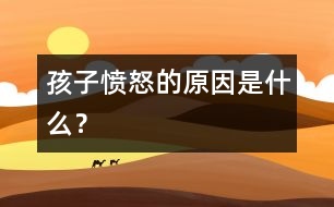 孩子憤怒的原因是什么？