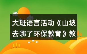 大班語(yǔ)言活動(dòng)《山坡去哪了環(huán)保教育》教案