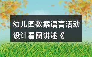 幼兒園教案語言活動(dòng)設(shè)計(jì)——看圖講述《小老鼠》