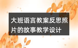 大班語言教案反思照片的故事教學(xué)設(shè)計