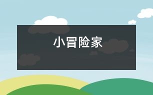 “小冒險(xiǎn)家”