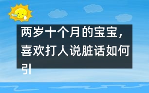 兩歲十個月的寶寶，喜歡打人說臟話如何引導(dǎo)――陳福國