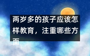 兩歲多的孩子應該怎樣教育，注重哪些方面