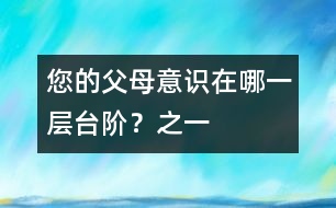 您的父母意識在哪一層臺階？（之一）