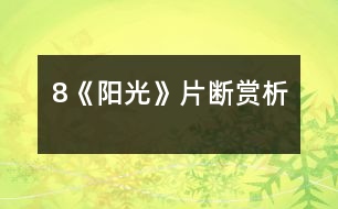 8《陽(yáng)光》片斷賞析