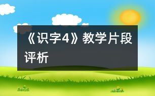 《識字4》教學片段評析