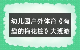 幼兒園戶外體育《有趣的梅花樁》大班游戲教案反思