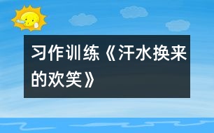 （習作訓練）《汗水換來的歡笑》