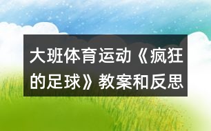 大班體育運動《瘋狂的足球》教案和反思