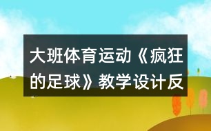 大班體育運(yùn)動(dòng)《瘋狂的足球》教學(xué)設(shè)計(jì)反思