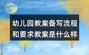 幼兒園教案備寫流程和要求教案是什么樣的？