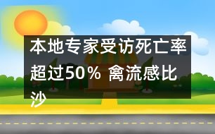 本地專(zhuān)家受訪(fǎng)：死亡率超過(guò)50％ 禽流感比沙斯還厲害