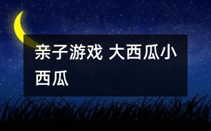 親子游戲 大西瓜、小西瓜