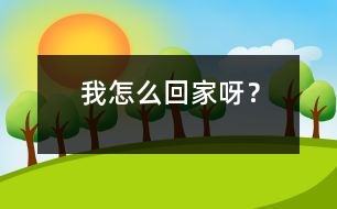 我怎么回家呀？