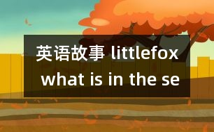 英語(yǔ)故事 littlefox what is in the sea2