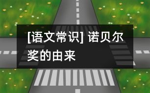 [語文常識] 諾貝爾獎(jiǎng)的由來